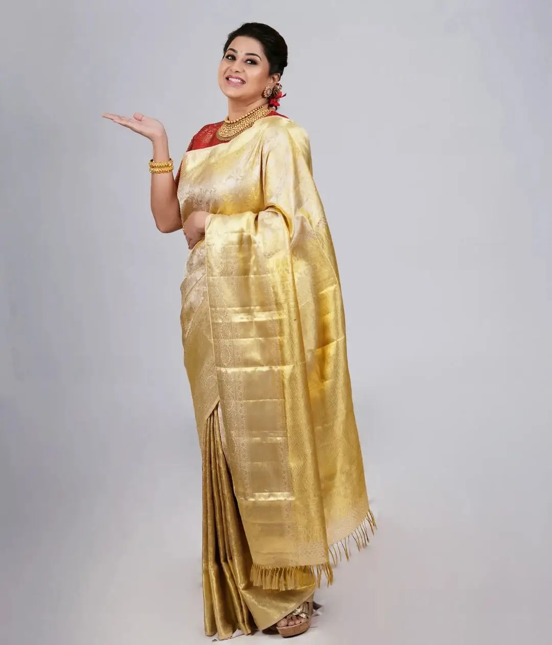 BEAUTIFUL INDIAN ACTRESS SANGEETHA IN YELLOW SAREE 3